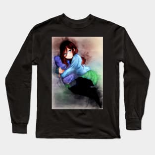 Nakano Miku Anime Watercolor Long Sleeve T-Shirt